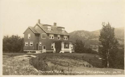A Black and White Picture of the Doctor's House